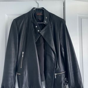 Women's Black Leather Jacket